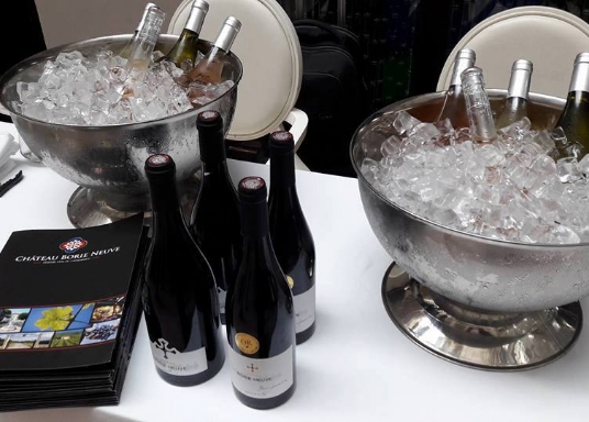 Organización de eventos especiales en el Château Borie Neuve con degustación de los vinos varietales y DOP Minervois de la finca