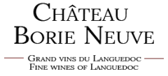 Chateau Borie Neuve's logo, familial winery in Badens, Aude