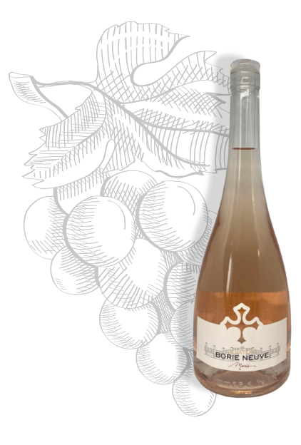 Marie Rosé Excellence du Château Borie Neuve. Cépages Grenache, Cinsault